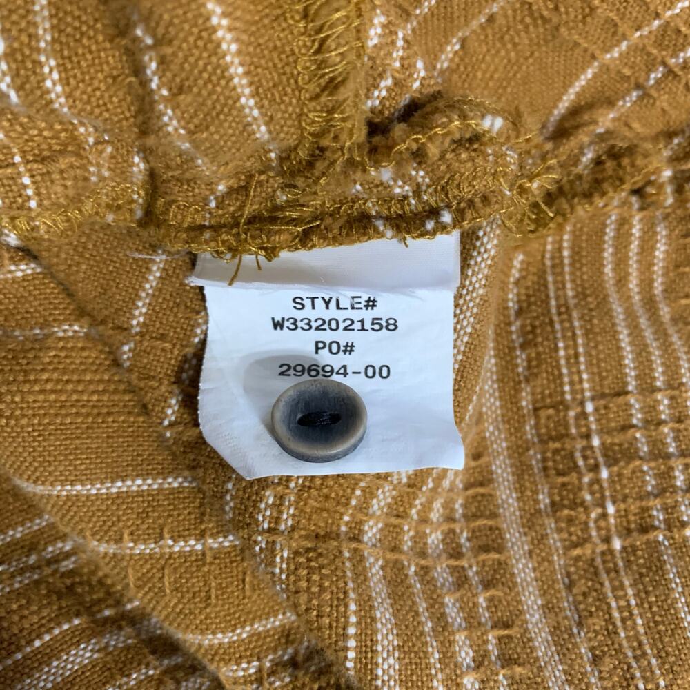 Prana Dyri Shirt Dress Tan Button Front Pockets Short Organic Cotton Women's XS - Picture 8 of 8